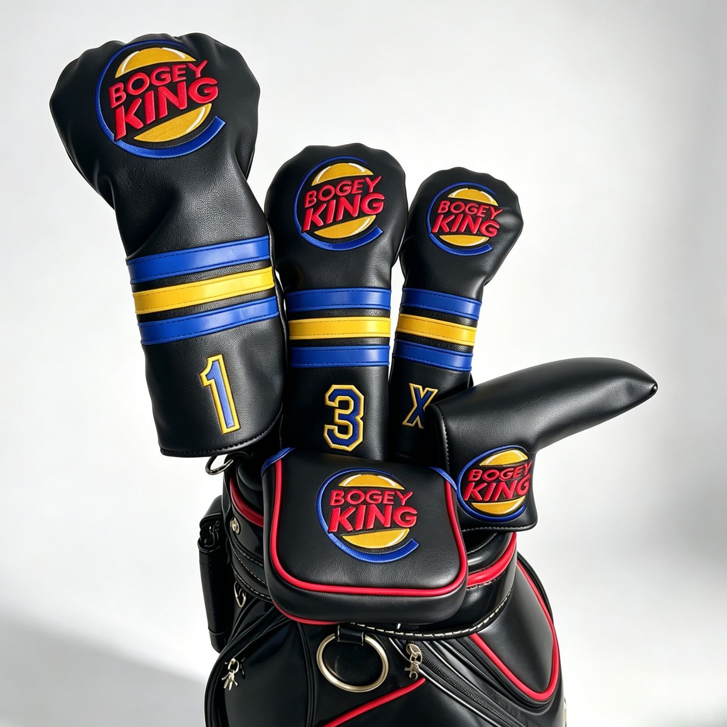 Putter Mallet Blade - Grappige Bogey King Golf Headcover Covers,