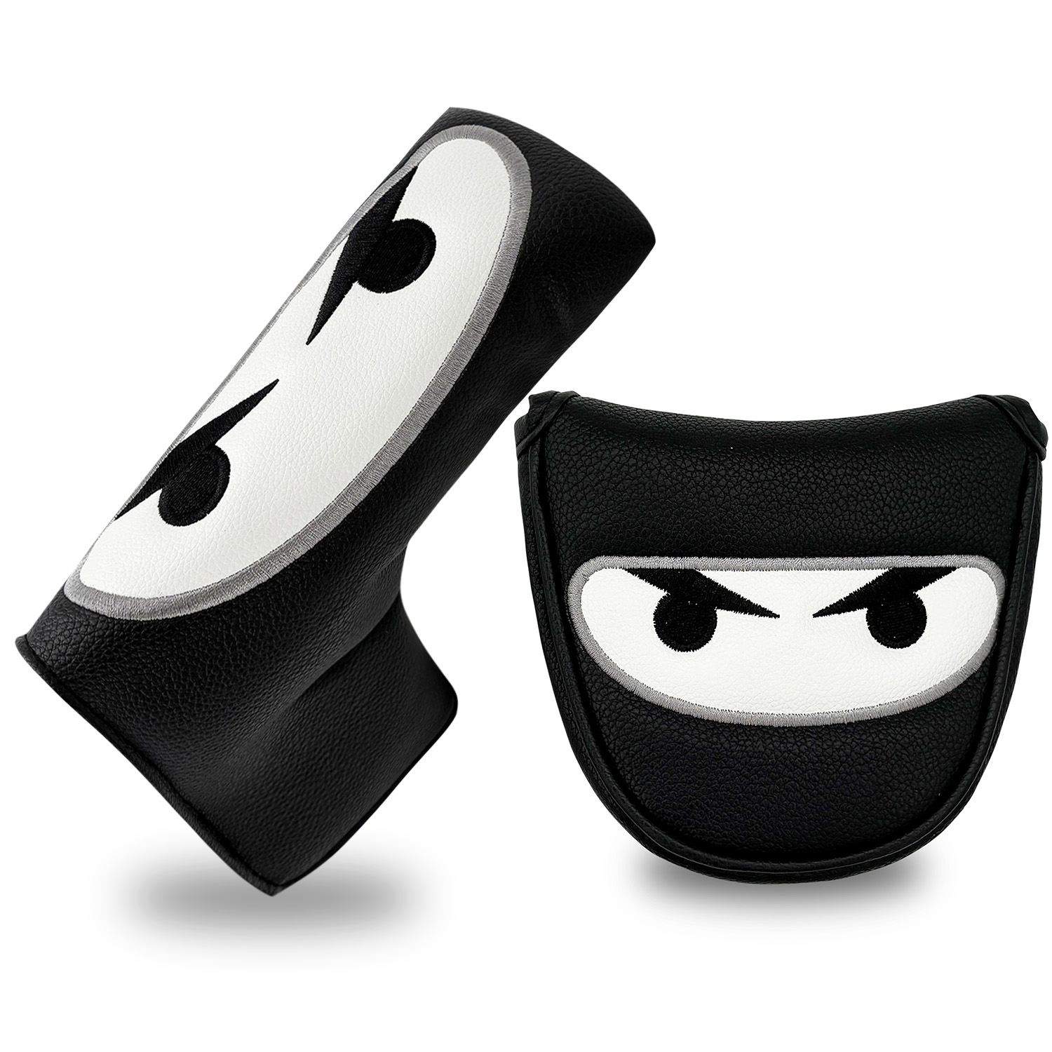 Putter Mallet Blade - Golfclub Headcover Set Zwarte Cover Fairway