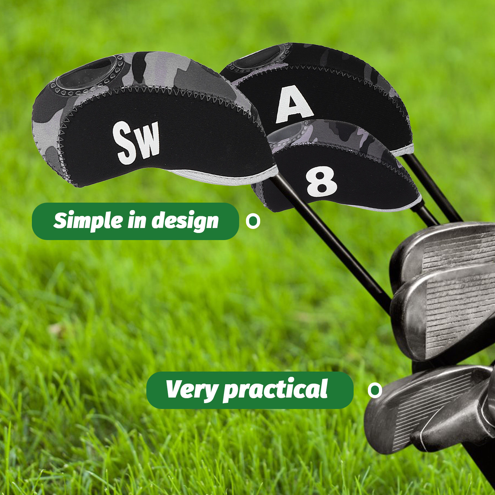 Putter Mallet Blade - 10 stuks golfputter headcover clubbeschermer voor
