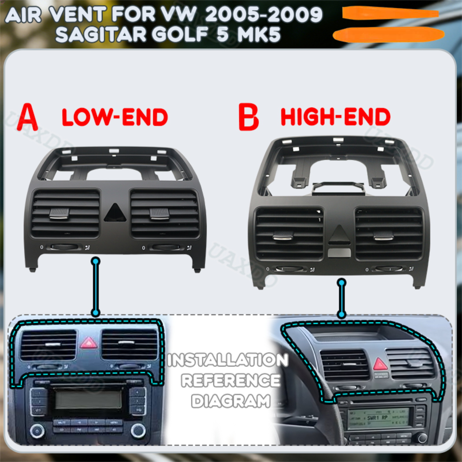 Golf Equipment Outlet - Voor VW 2005-2009 Sagitar Nozzle Ventilatie
