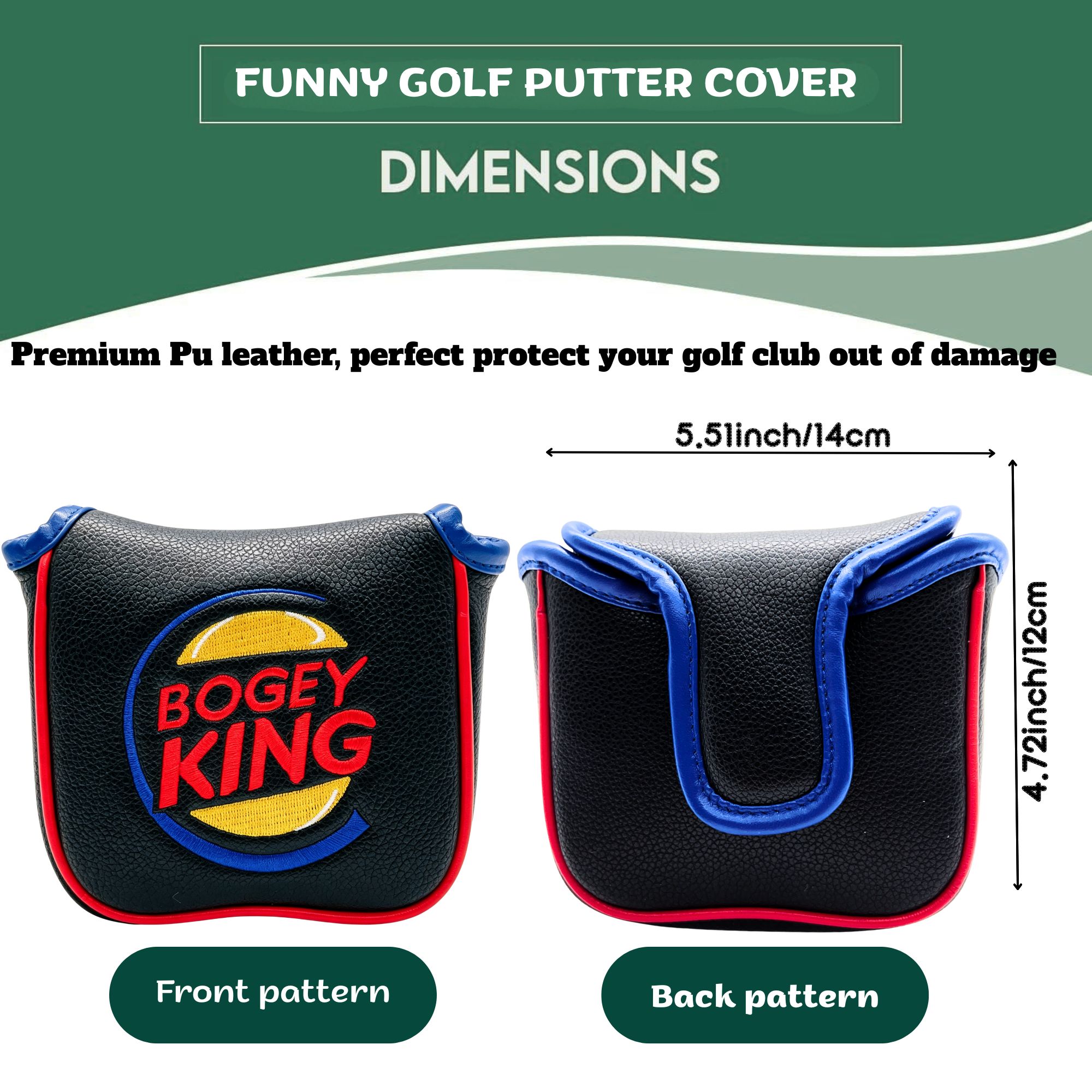 Grappige Bogey King Golf Headc - Putter Mallet Blade recensie en prijs